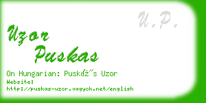 uzor puskas business card